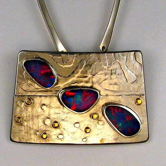 Falling Opals necklace