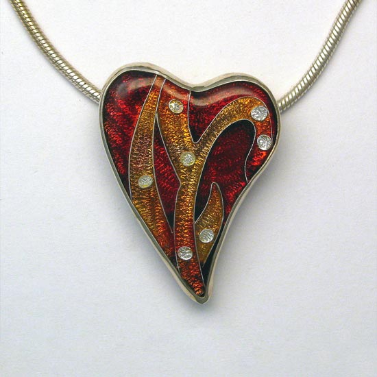 Heart handcrafted necklace
